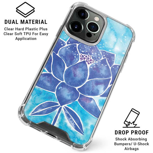 Blue Lotus by Cat Coq iPhone 16 Pro Clear Case